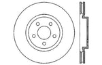 StopTech 05-09 Chrysler 300 (5.7L V8 exc SRT-8) Front Right Slotted & Drilled Rotor