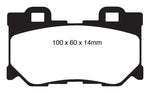 EBC 08-13 Infiniti FX50 5.0 Redstuff Rear Brake Pads