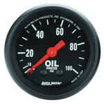 Autometer Z Series 52mm 0-100 PSI Mechanical Oil Pressure Gauge