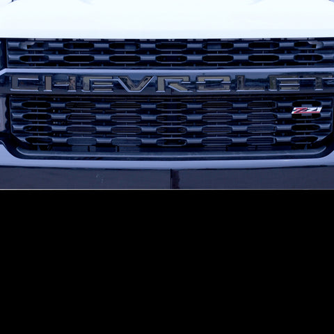 Putco 23-24 Chevrolet Colorado - Grille Letters - Black Platinum Chevrolet Letters