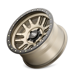 Dirty Life 9309 Canyon Pro 17x9/5x127 BP/-12mm Offset/71.5mm Hub Satin Gold Wheel - Beadlock