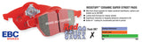 EBC 11+ Volvo S60 2.5 Turbo T5 (300mm Front Rotors) Redstuff Rear Brake Pads