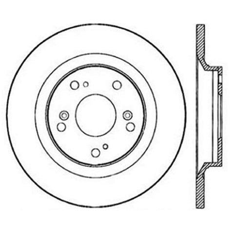 StopTech Power Slot SportStop 00-06 Honda S2000 Slotted Rear Left Rotor