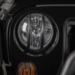 Rugged Ridge 07-18 Jeep Wrangler JK Black Elite Pivotal Headlight Euro Guard