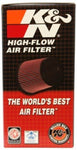 K&N Universal Air Filter - Round Tapered - 3in Top OD x 3.75in Base OD x 6in H x 2.438in Flange ID