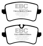 EBC 11 Audi A6 2.0 Turbo Redstuff Rear Brake Pads