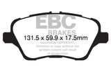 EBC 13+ Ford Fiesta 1.6 Turbo ST Greenstuff Front Brake Pads