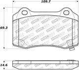 StopTech Performance 10+ Camaro Rear Brake Pads