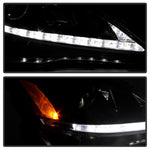 Spyder Lexus IS 250/350 2006-2010 Projector Headlights DRL Black PRO-YD-LIS06-DRL-BK