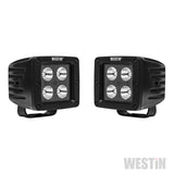 Westin LED Auxiliary Light 3.2in x 3.0in Spot w/5W Cree - Black