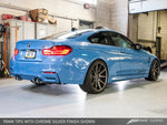 AWE Tuning BMW F8X M3/M4 Resonated Track Edition Exhaust - Chrome Silver Tips (102mm)