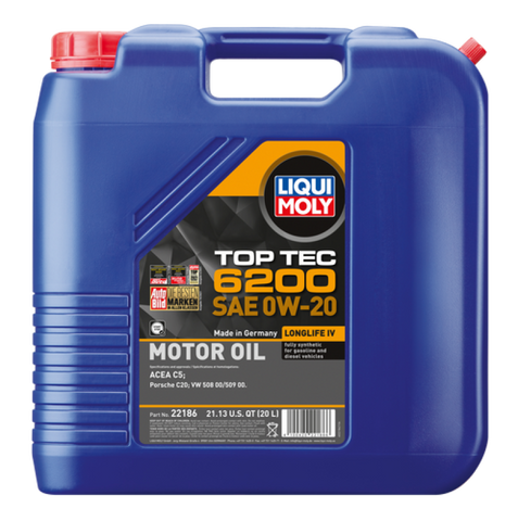 LIQUI MOLY 20L Top Tec 6200 Motor Oil SAE 0W20