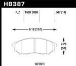 Hawk 06-09 350z/ 05-08 G35 w/o Brembo Performance Ceramic Street Front Brake Pads