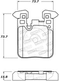 StopTech 12-15 BMW 335i Street Performance Rear Brake Pads