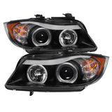 Spyder BMW E90 3-Series 06-08 Projector LED Halo Amber Reflctr Rplc Bulb Blk PRO-YD-BMWE9005-AM-BK