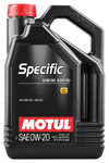 Motul 5L Specific 508 0W20 Oil - Acea A1/B1 / VW 508.00/509.00 / Porsche C20