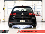 AWE Tuning VW MK7 GTI Touring Edition Exhaust - Diamond Black Tips