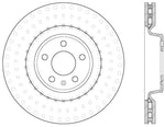 StopTech Power Slot 12 Audi A6 Quattro/11-12 A7 Quattro / 07/11-13 S4 Front Right Slotted Rotor