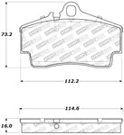 StopTech Performance 97-04 Porsche Boxster / 00-08 Boxster S / 98-08 911 Rear Brake Pads