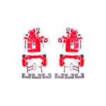 Power Stop 06-11 Acura CSX Rear Red Calipers w/Brackets - Pair